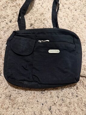 Baggallini Black Crossbody Nylon Organizer Bag